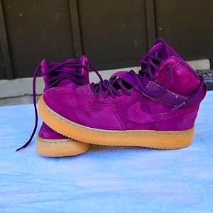 Nike Air Force 1 high Wb Bordeaux size 4Y